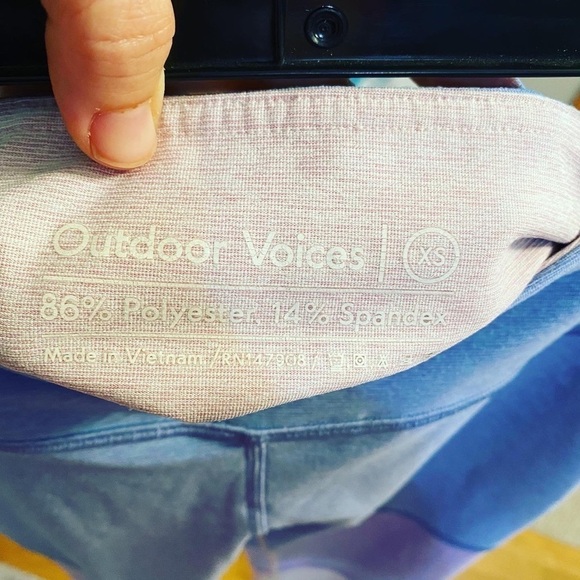 Outdoor voices extra small color block leggings - Picture 4 of 4
